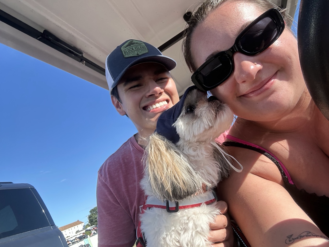 Shannen, David & Pebbles selfie